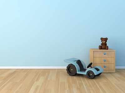 Chambre d'enfant avec parquet