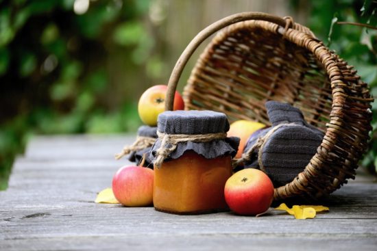 fruits et confitures en automne