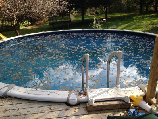 piscine avant nettoyage pour l ete